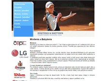 Tablet Screenshot of minitenis.cz